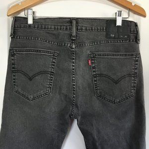 Levi's 519 skinny jeans 34x30 dark grey